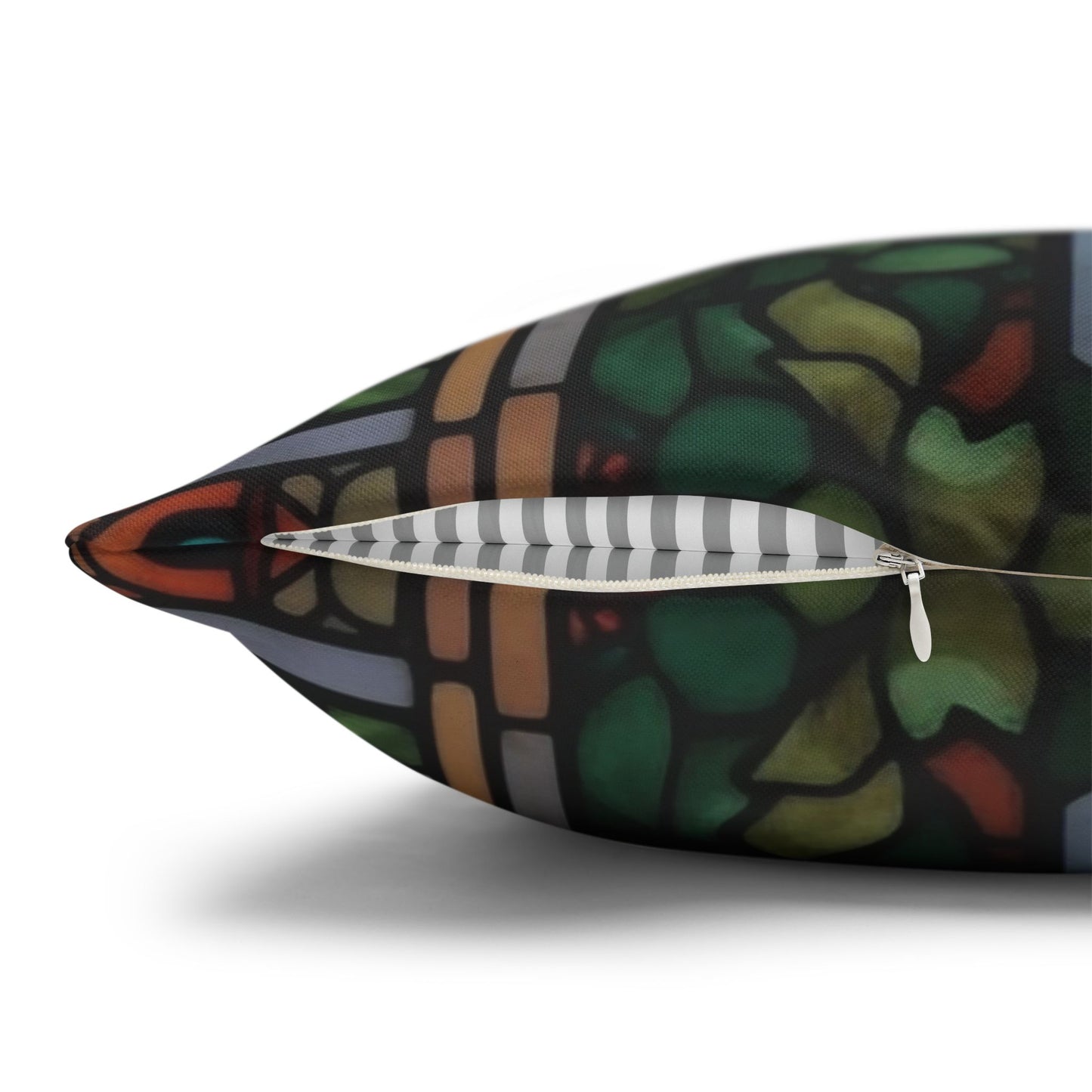 Stained Glass Angel Christmas Pillowcase | Holiday Decorative Throw Pillow Cover COVER ONLY