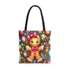 Gingerbread Christmas Tote Bag | Festive Holiday Gift & Shopping Bag, Gift For Anyone