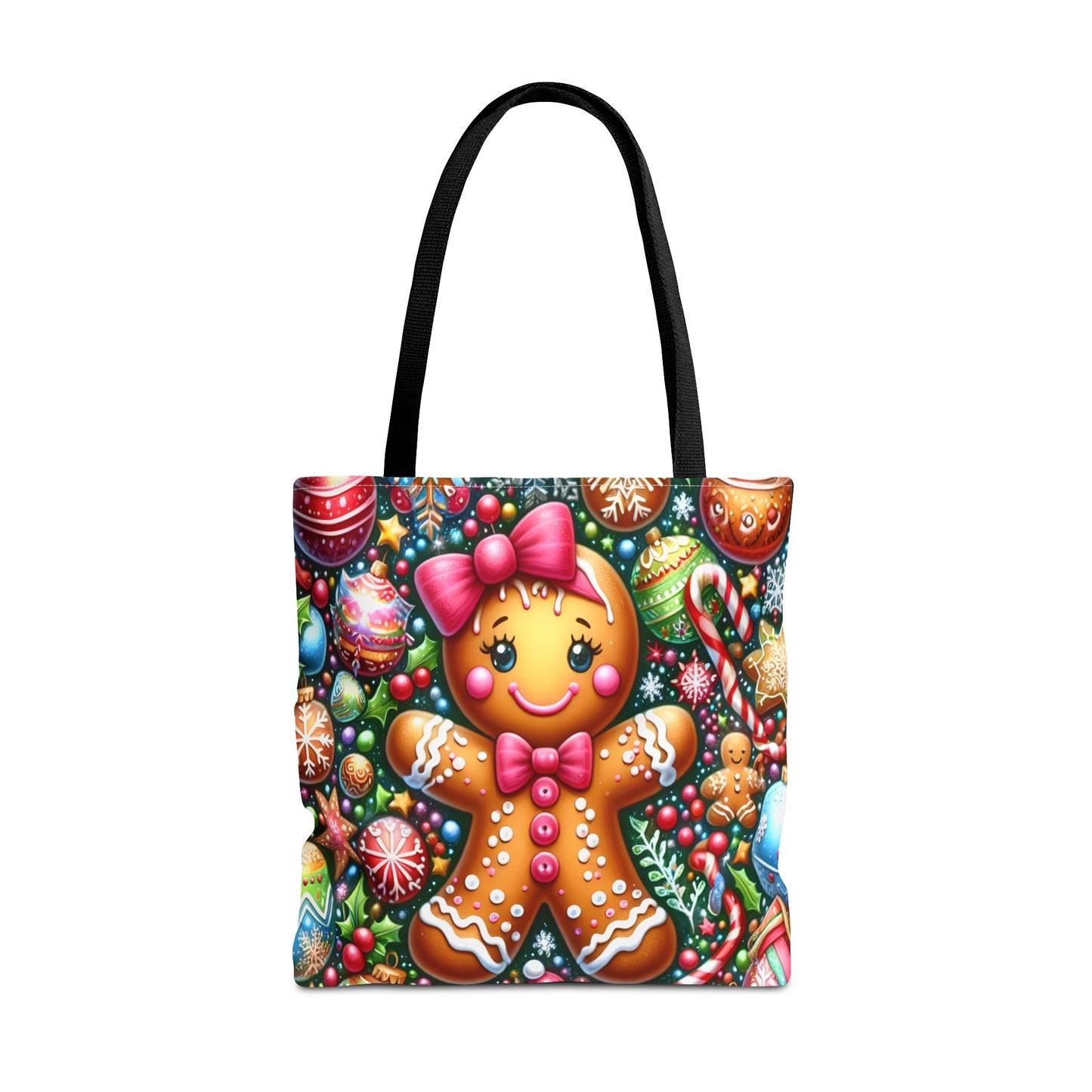 Gingerbread Christmas Tote Bag | Festive Holiday Gift & Shopping Bag, Gift For Anyone