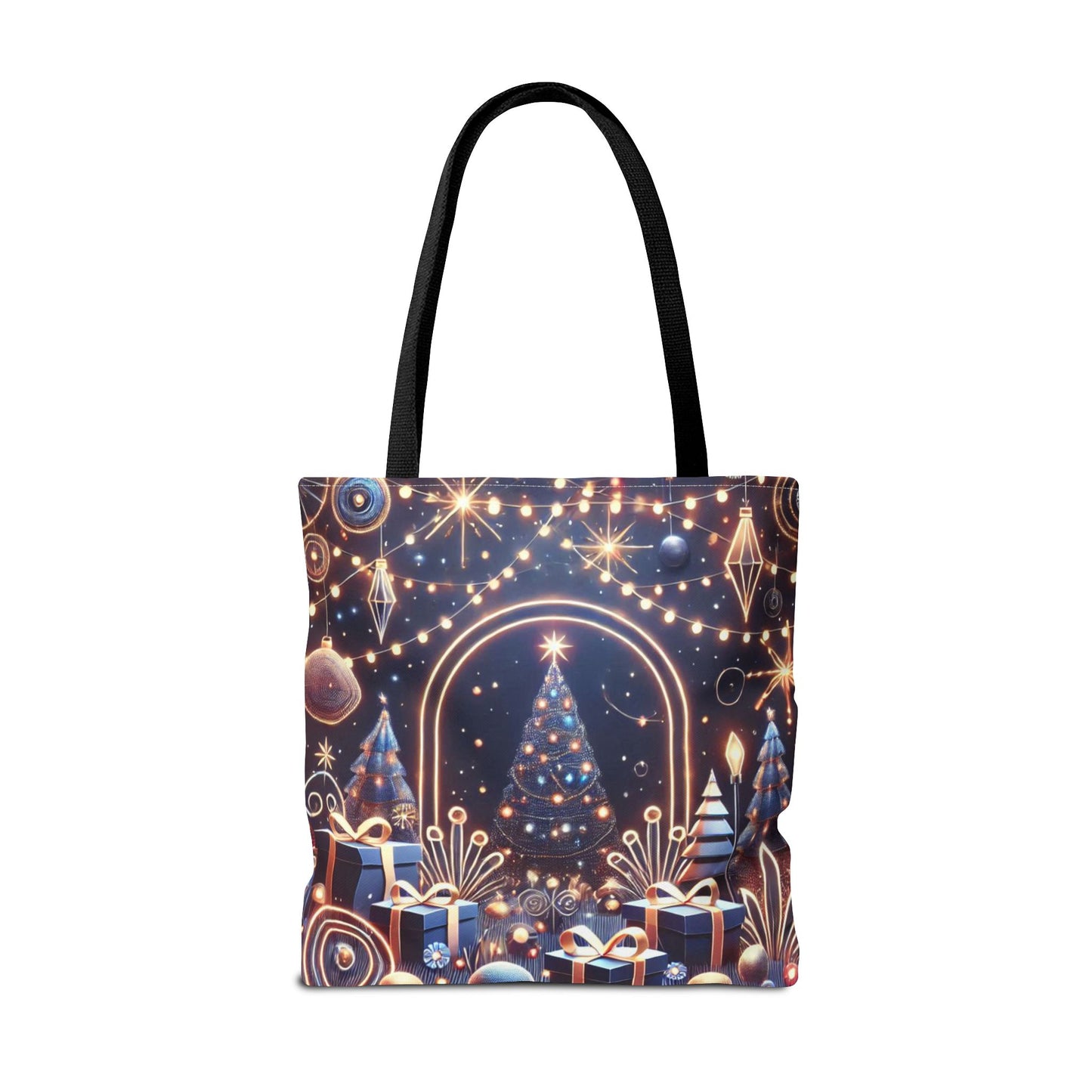 Holiday Christmas Tree Tote Bag | Festive Holiday Gift & Shopping Bag