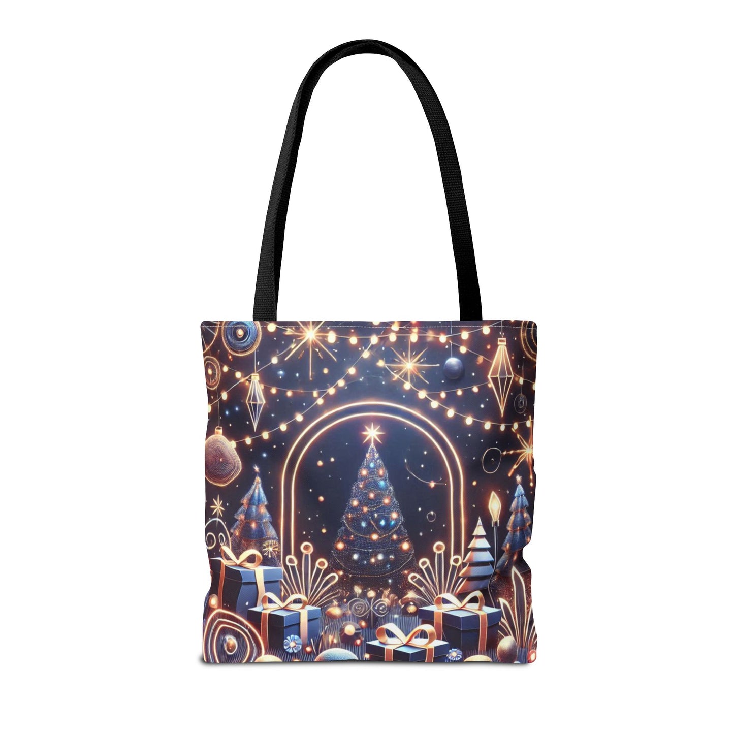 Holiday Christmas Tree Tote Bag | Festive Holiday Gift & Shopping Bag