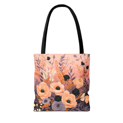Floral Tote Bag, Stylish Reusable Shopper, Eco-Friendly Grocery Bag, Perfect Gift for Moms, Summer Beach Bag, Women’s Fashion Accessory