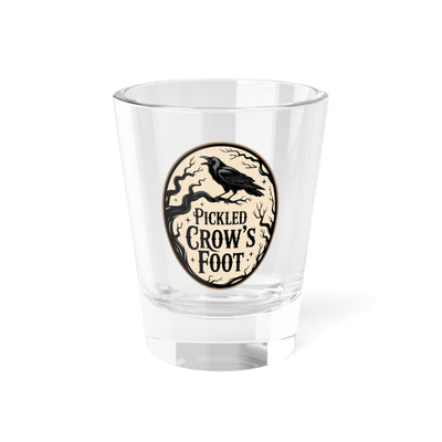 Apothecary Style Pickled Crows Foot Shot Glass – Perfect for Halloween Parties, Collectors, Home Bars, Gift, Unique Decor