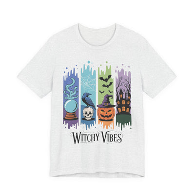 Witchy Vibes Unisex Tee - Cute Halloween Shirt, Spooky Shirt, Witch Theme Tee, Cozy Fall Apparel, Gift for Witch Lovers