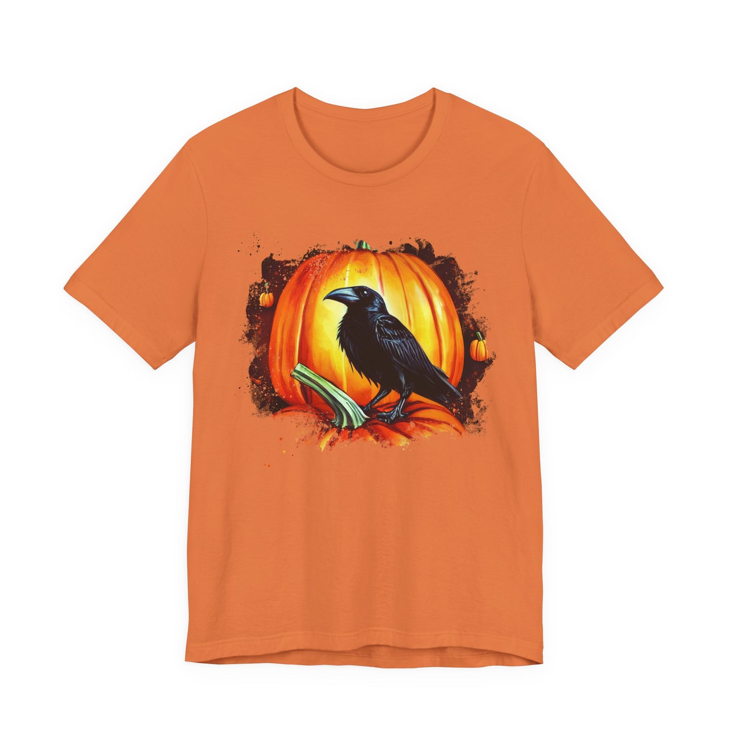 Halloween Raven Tee - Spooky T-Shirt, Unisex Halloween Shirt, Fall Fashion, Pumpkin Lover Gift, Cozy Casual Wear