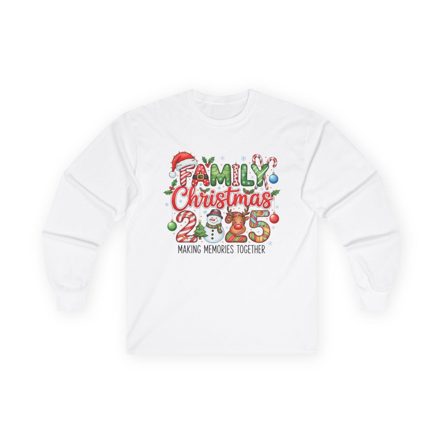 Family 2025 Christmas Memories Long Sleeve Tee | Matching Holiday Shirts For Families