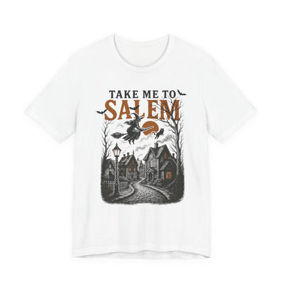 Salem Witch Graphic Tee | Unisex Short Sleeve T-Shirt, Halloween Shirt, Witchy T-shirt, Spooky Gift, Fall Apparel