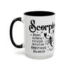 Scorpio Zodiac Sign Coffee Mug - Unique Horoscope Mug With Personality Traits