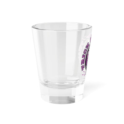 Halloween 1.5oz Shot Glass | Trick or Tequila | Skull Design for Parties, Trick or Treat, Unique Barware, Spooky Decor, Gift for Drink Lovers