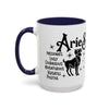 Aries Zodiac Sign Coffee Mug - Unique Horoscope Mug With Personality Traits