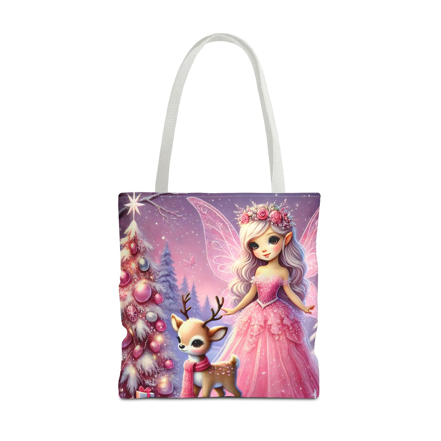 Fairy Christmas Tote Bag | Festive Holiday Gift & Shopping Bag, Gift For Young Woman