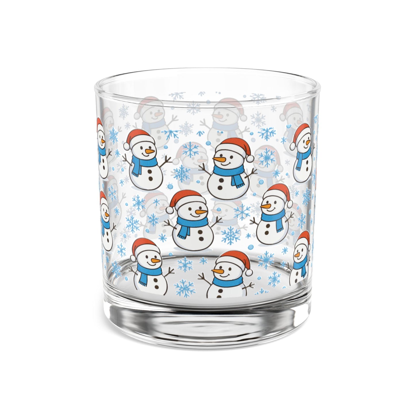 Snowman 10oz Rocks Glass | Christmas Holiday Cheer Drinkware