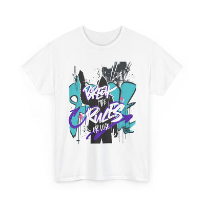 "Break the Rules or Else" Graffiti Streetwear Tee | Retro Vibes Gangster Streetwear T-Shirt