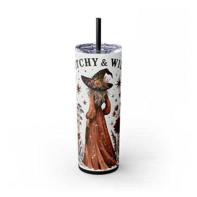 Enchanting Witchy 20oz Tumbler With Straw, Ideal for Autumn Gatherings, Gift for Witches, Cute Drinkware for Halloween, Boho Style