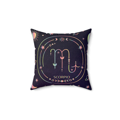 Scorpio Zodiac Pillow, Astrology Decor, Horoscope Throw Pillow, Celestial Home Accent, Astrological Gift, Zodiac Sign Decor