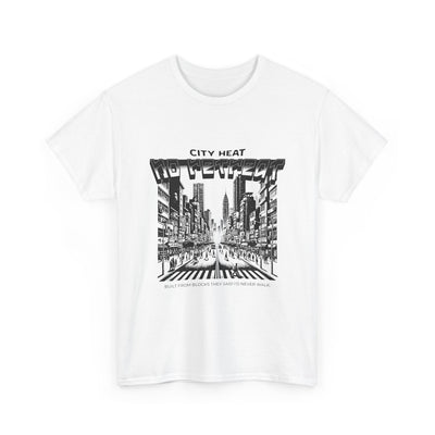 City Heat Graphic Tee | Black & White Urban Skyline T-Shirt