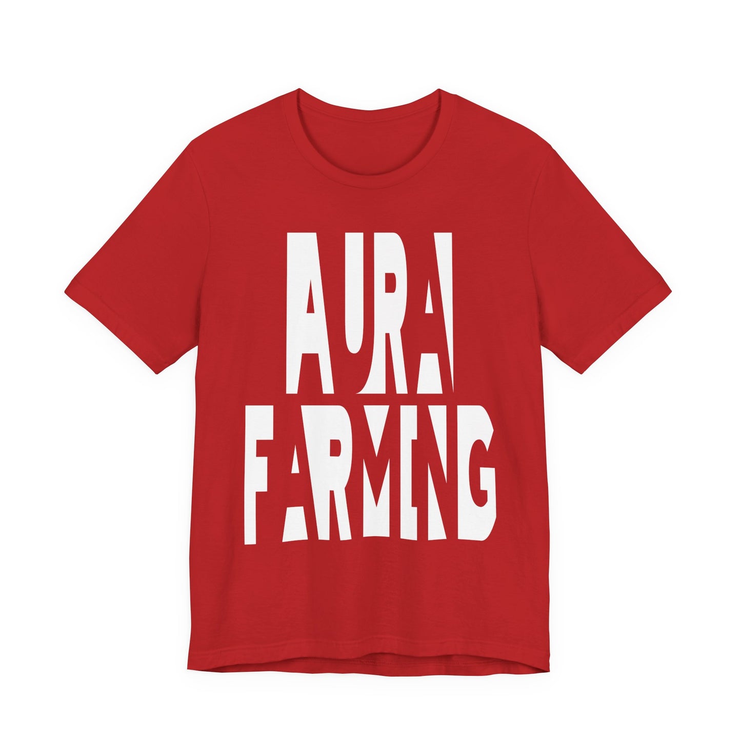 "Aura Farming" Unisex Adult Jersey Knit Short Sleeve T-Shirt Shirt