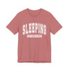 Sleeping Is My Favorite Sport Graphic Tee | Unisex Short Sleeve T-Shirt, Gift for Sleep Lovers, Casual Wear, Funny Sleep Shirt