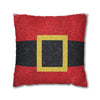 Santa Belt Decorative Christmas Pillowcase | Holiday Decorative Throw Pillow Cover COVER ONLY