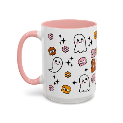 Spooky Babe Coffee Mug | Halloween Mug, Cute Ghost Mug, Funny Gift, Ghostly Coffee Cup