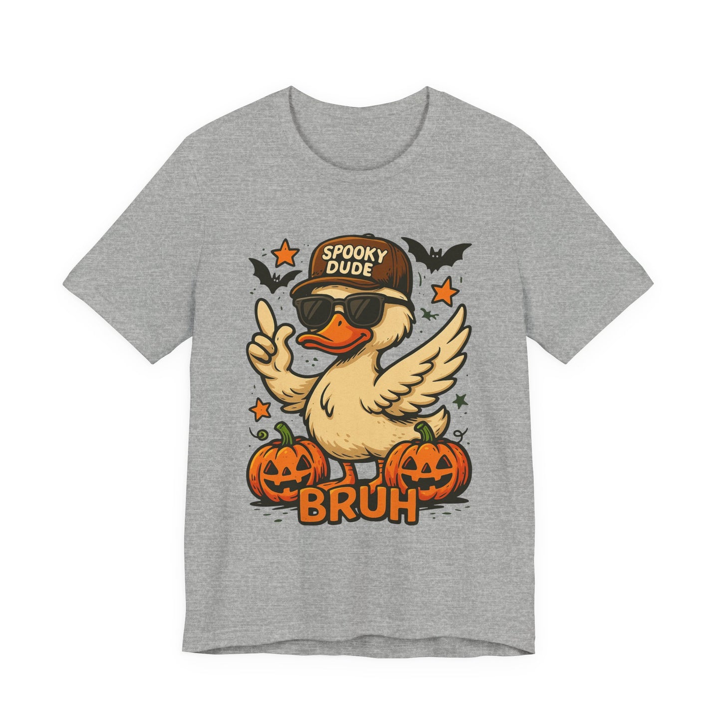 Spooky Dude Duck Tee - Fun Halloween T-Shirt, Unisex Graphic Shirt, Casual Wear, Halloween Costume, Gifts for Friends