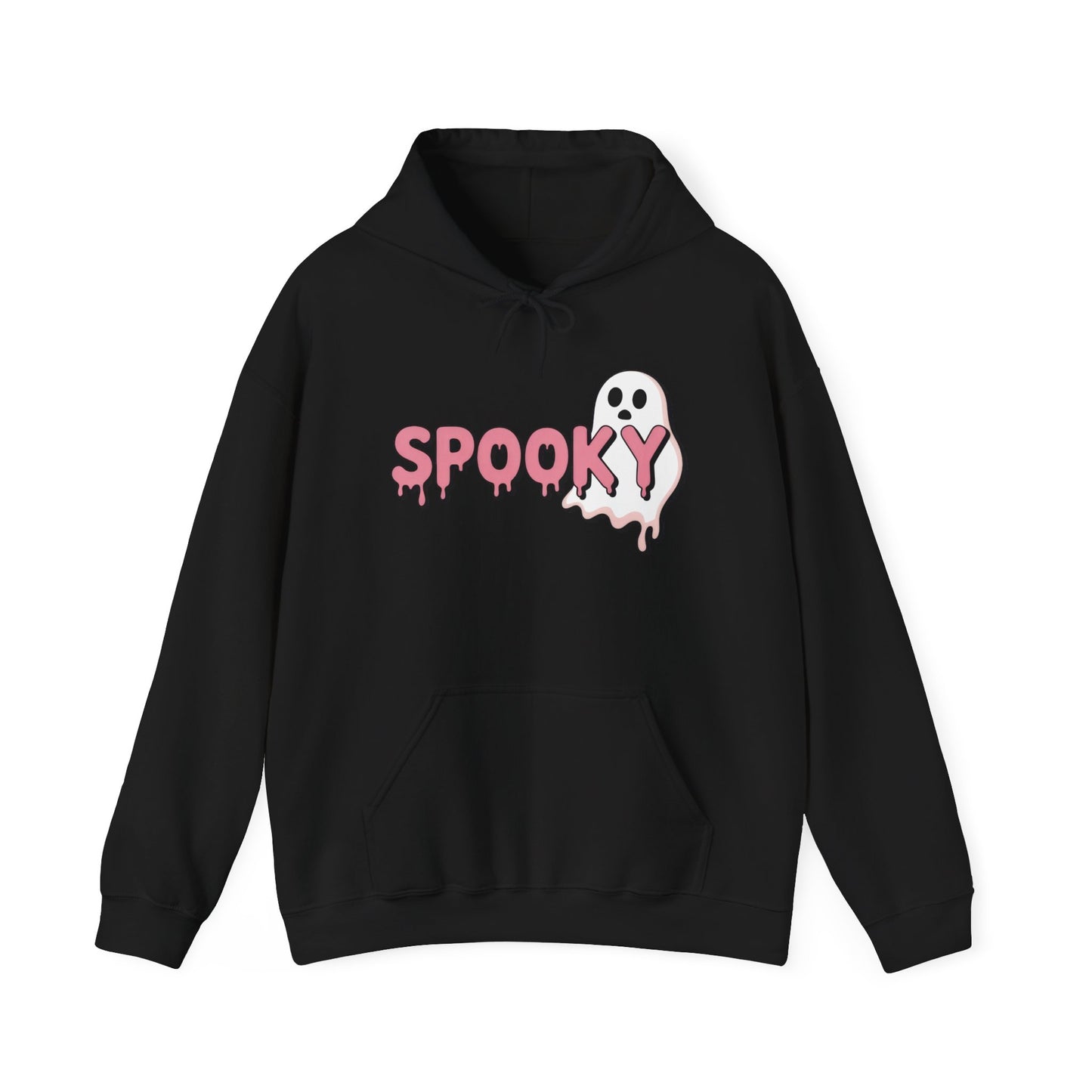 Spooky Ghost Hoodie - Unisex Heavy Blend Hooded Sweatshirt for Halloween, Fall Vibes, Cozy Wear, Casual Gift, Haunted House Fun
