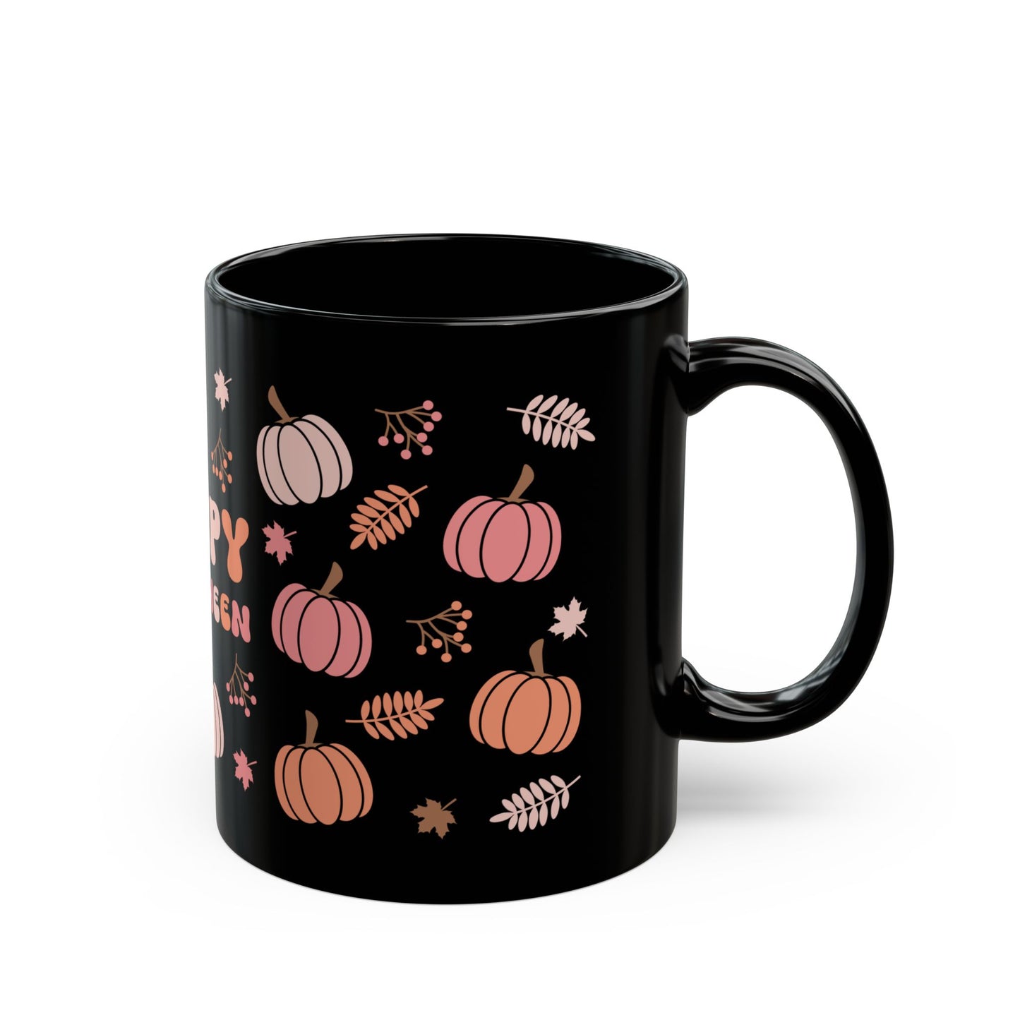 Halloween Pumpkin Mug, Holiday Drinkware, Gift for Fall, Coffee Cup, Seasonal Decor, Happy Halloween
