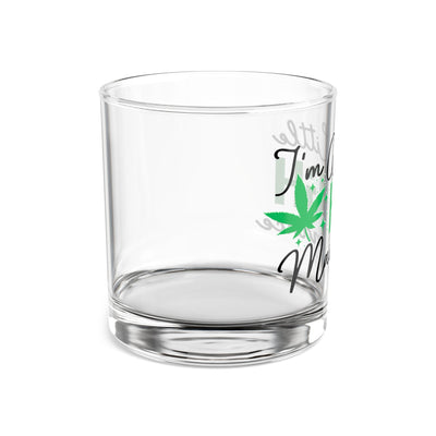 I'm A Little High Maintenance 10oz Rocks Glass | Fun Gift for Cannabis Lovers, Unique Drinking Glass, Stylish Home Bar Decor, High-Quality Barware