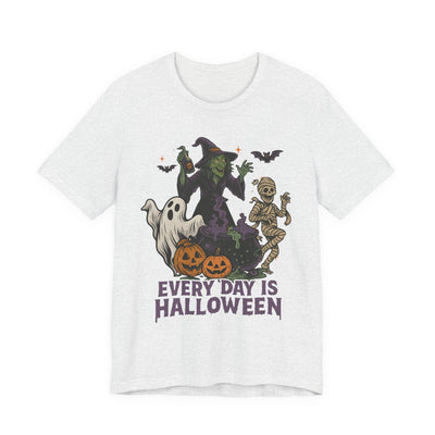 Every Day Is Halloween Graphic Tee | Unisex Short Sleeve Witchy T-Shirt, Everyday Halloween T-Shirt, Spooky Seasonal Apparel, Pumpkin Tee, Casual Halloween Wear