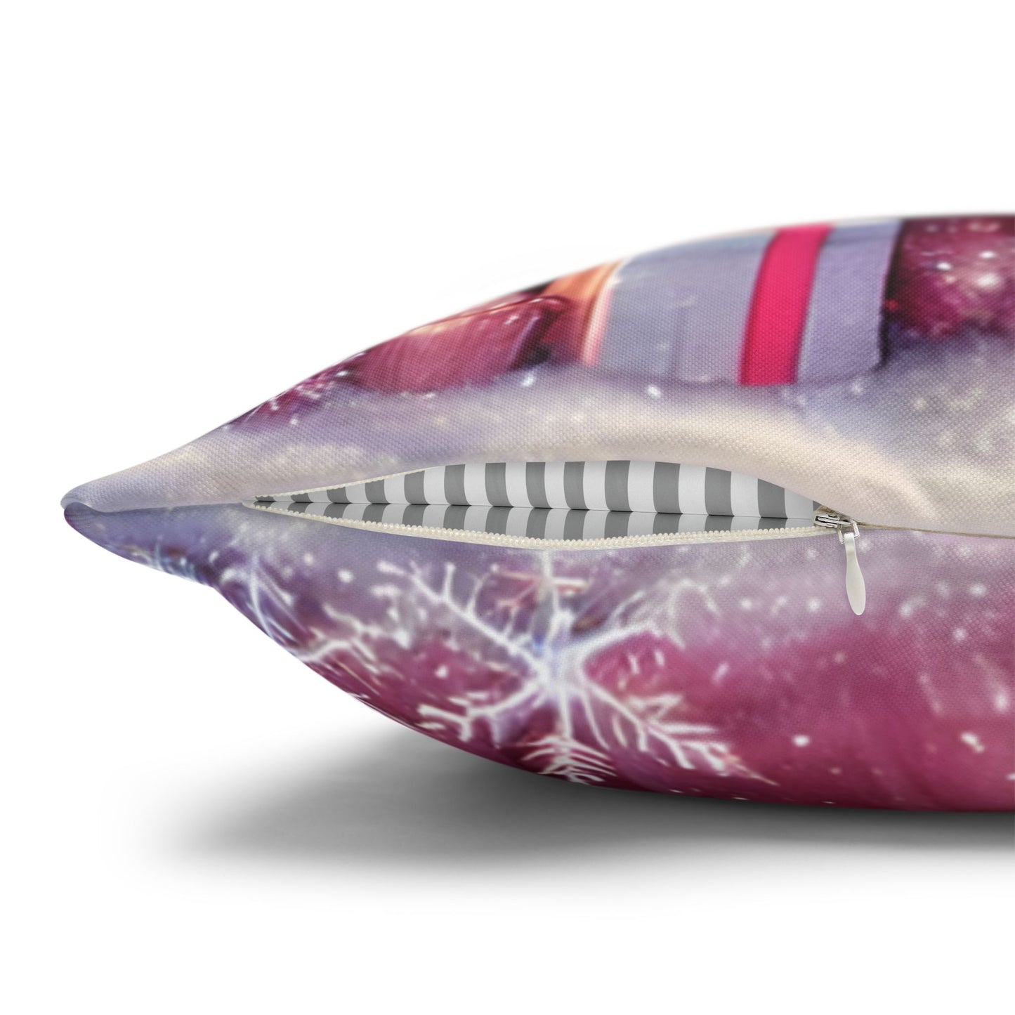 Fairy Princess & Reindeer Christmas Pillowcase | Holiday Decorative Throw Pillow Cover COVER ONLY