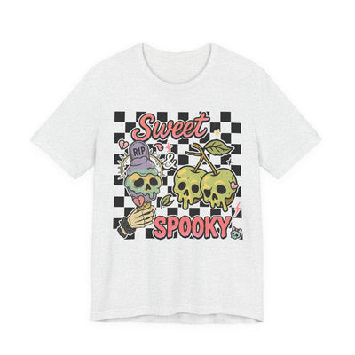 Sweet Spooky Skull Graphic Tee | Unisex Short Sleeve T-Shirt, Halloween T-Shirt, Casual Outfit, Fall Apparel, Gift for Horror Lovers