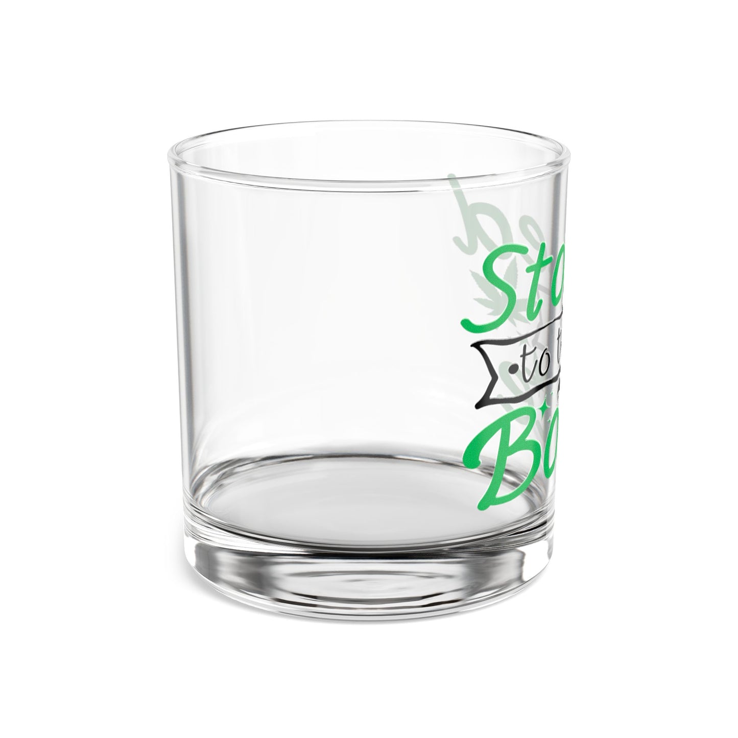 Stoned to the Bone 10oz Rocks Glass | Gift for Stoners, Unique Barware, 420 Celebration, Crossfaded Cocktail Glass