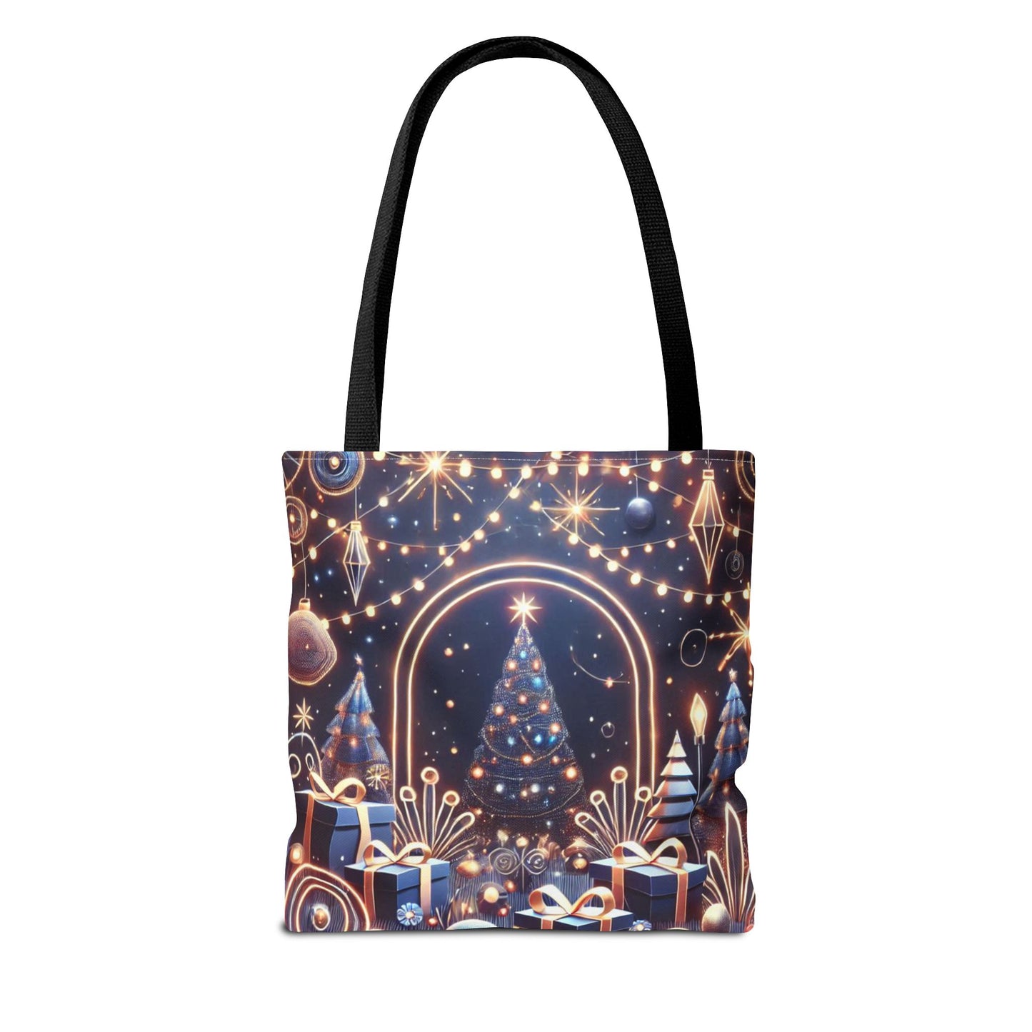 Holiday Christmas Tree Tote Bag | Festive Holiday Gift & Shopping Bag
