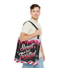 Sweet But Twisted Christmas Tote Bag | Festive Holiday Gift & Shopping Bag