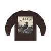 Gothic Raven F-CAW-F Crow Long Sleeve Tee – Alternative Fashion, Perfect for Halloween, Unisex Style