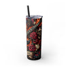 Rock & Roll Electric Guitar 20oz Skinny Tumbler With Straw - Perfect for Music Lovers, Festivals, and Birthday Gift
