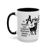 Aries Zodiac Sign Coffee Mug - Unique Horoscope Mug With Personality Traits