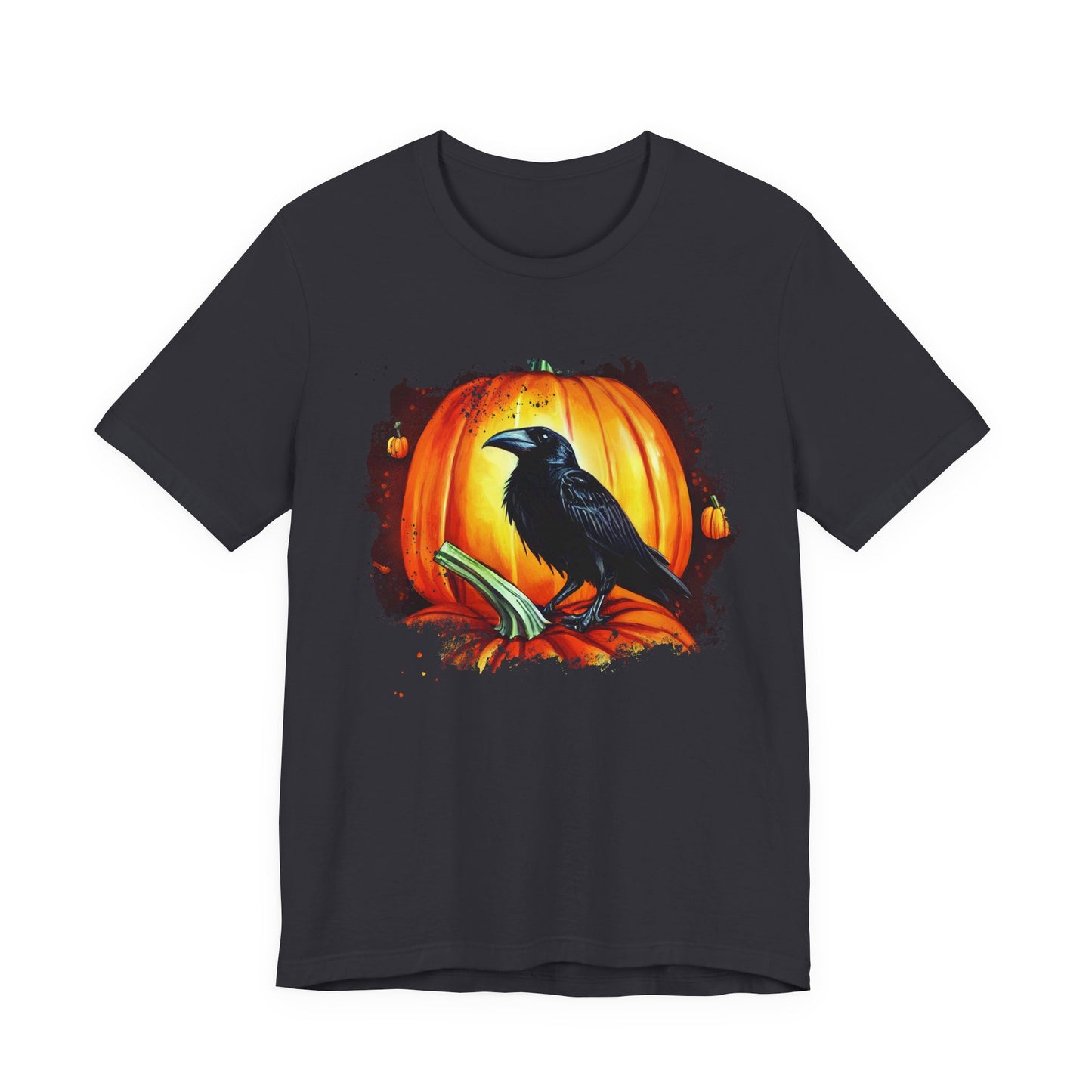 Halloween Raven Tee - Spooky T-Shirt, Unisex Halloween Shirt, Fall Fashion, Pumpkin Lover Gift, Cozy Casual Wear