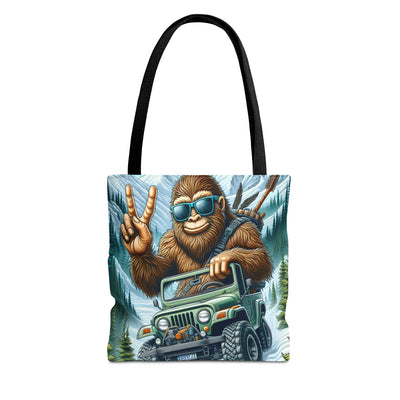 Sasquatch Adventure Tote Bag, Funny Outdoor Enthusiast Gift, Outdoor Lovers Bag, Quirky Shopping Tote, Camping Accessory