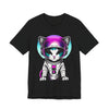 Galactic Cat Graphic Tee | Unisex Short Sleeve T-Shirt, Cosmic Cat Astronaut Shirt, Cute Pet Lover Gift, Fun Space Cat Apparel, Birthday, Casual Wear, Unique Gift