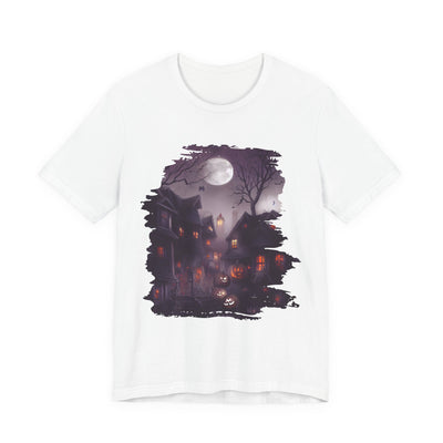 Mystical Halloween Night Tee, Unisex Short Sleeve T-Shirt, Halloween Shirt, Spooky Tee, Fall Fashion, Ghostly Vibes