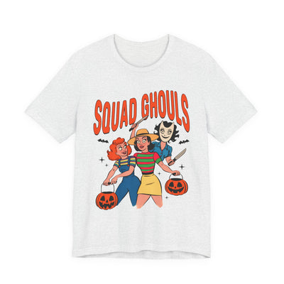 Squad Ghouls Tee Halloween Unisex T-Shirt, Cute Graphic Shirt, Fall Apparel, Fun Party Top, Halloween Costume T-Shirt