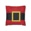 Santa Belt Decorative Christmas Pillowcase | Holiday Decorative Throw Pillow Cover COVER ONLY