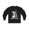 Christmas Snowman Unisex Long Sleeve Tee | Snowman Shirt, Christmas Tree Long Sleeve