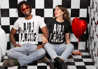 "Aura Farming" Unisex Adult Jersey Knit Short Sleeve T-Shirt Shirt