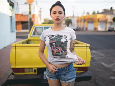 Summerween Spooky Summer Halloween Vibes Tee - Unisex Jersey Short Sleeve T-Shirt, Halloween Shirt, Summer Fan Gear, Casual Tee for All Occasions