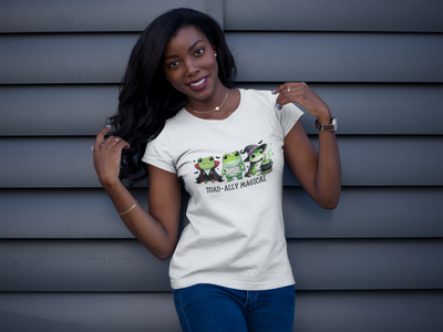 Toad-ally Magical Unisex Tee | Fun Frog Graphic Shirt for Halloween, Gifts, Everyday Wear, Unisex Casual Wear