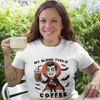 My Blood Type Is Coffee Vampire Tee, Halloween T-Shirt, Funny Graphic Shirt, Unisex Short Sleeve Top, Perfect Gift for Coffee Lovers