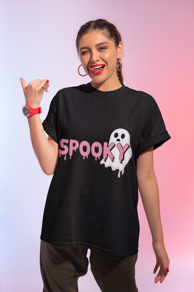 Spooky Ghost Tee | Unisex Jersey Shirt for Halloween, Cute Graphic Tee for Fall, Trick or Treat, Party Wear, Ghost Lover Gift