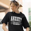 Anxiety University Graphic Tee | Unisex Short Sleeve T-Shirt, Funny College Shirt, Mental Health Awareness Gift, Graduation Gift, Casualwear